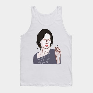 Girl Smoking Tank Top